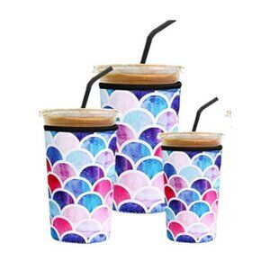 Reusable Iced Coffee Sleeves Neoprene Insulator Cup Sleeve for Cold Drinks